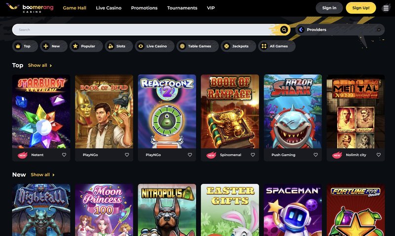 Pogled na boomerang casino login